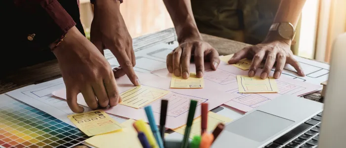 Copywriters are planning what to include in a sales guide, or "battlecard," to help you create a compelling sales pitch.